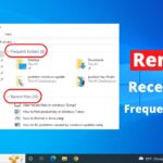 recent files windows 10